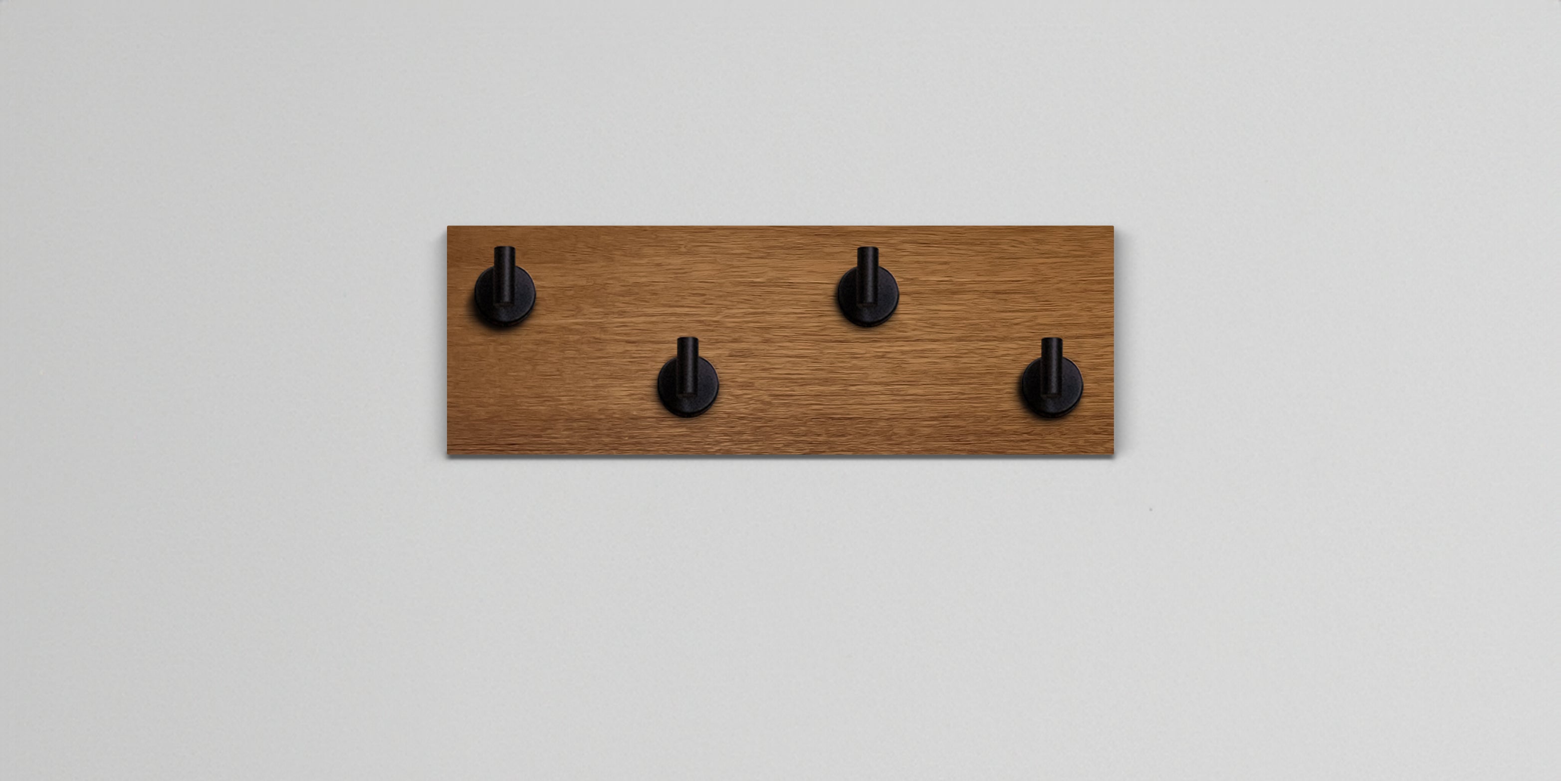 African Mahogany Hook Wall Rack