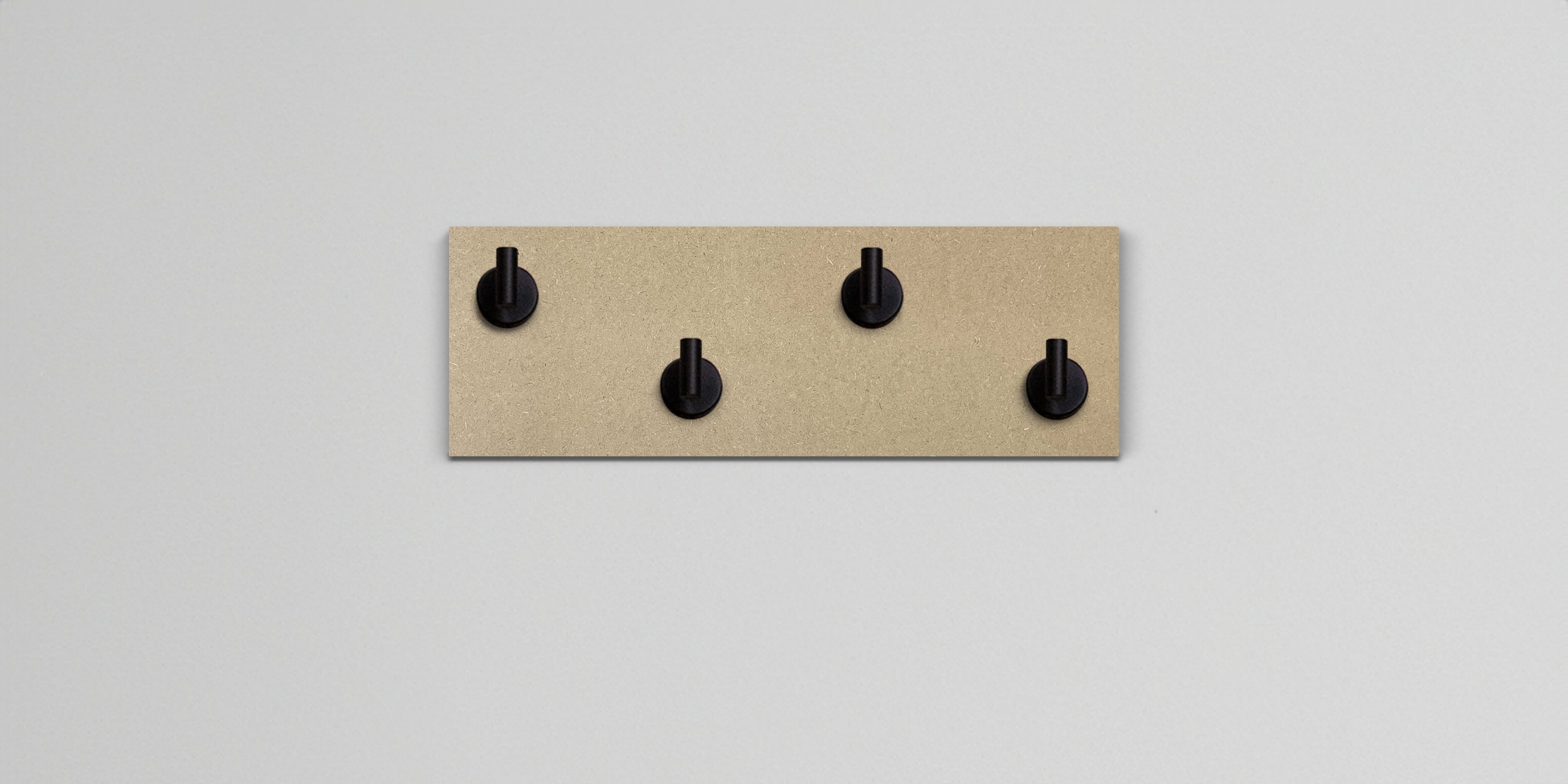 U-Paint MDF Hook Wall Rack