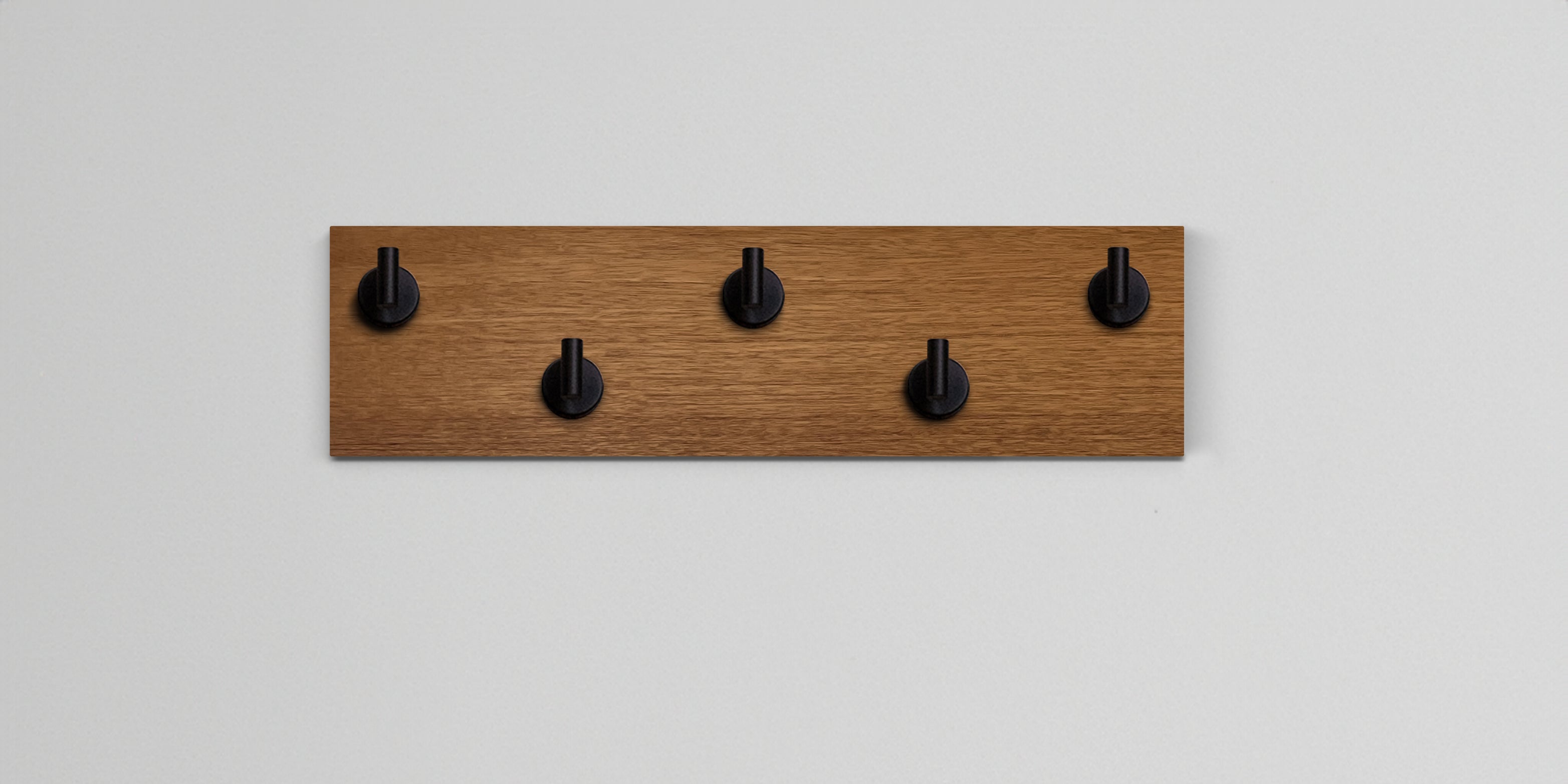 African Mahogany Hook Wall Rack