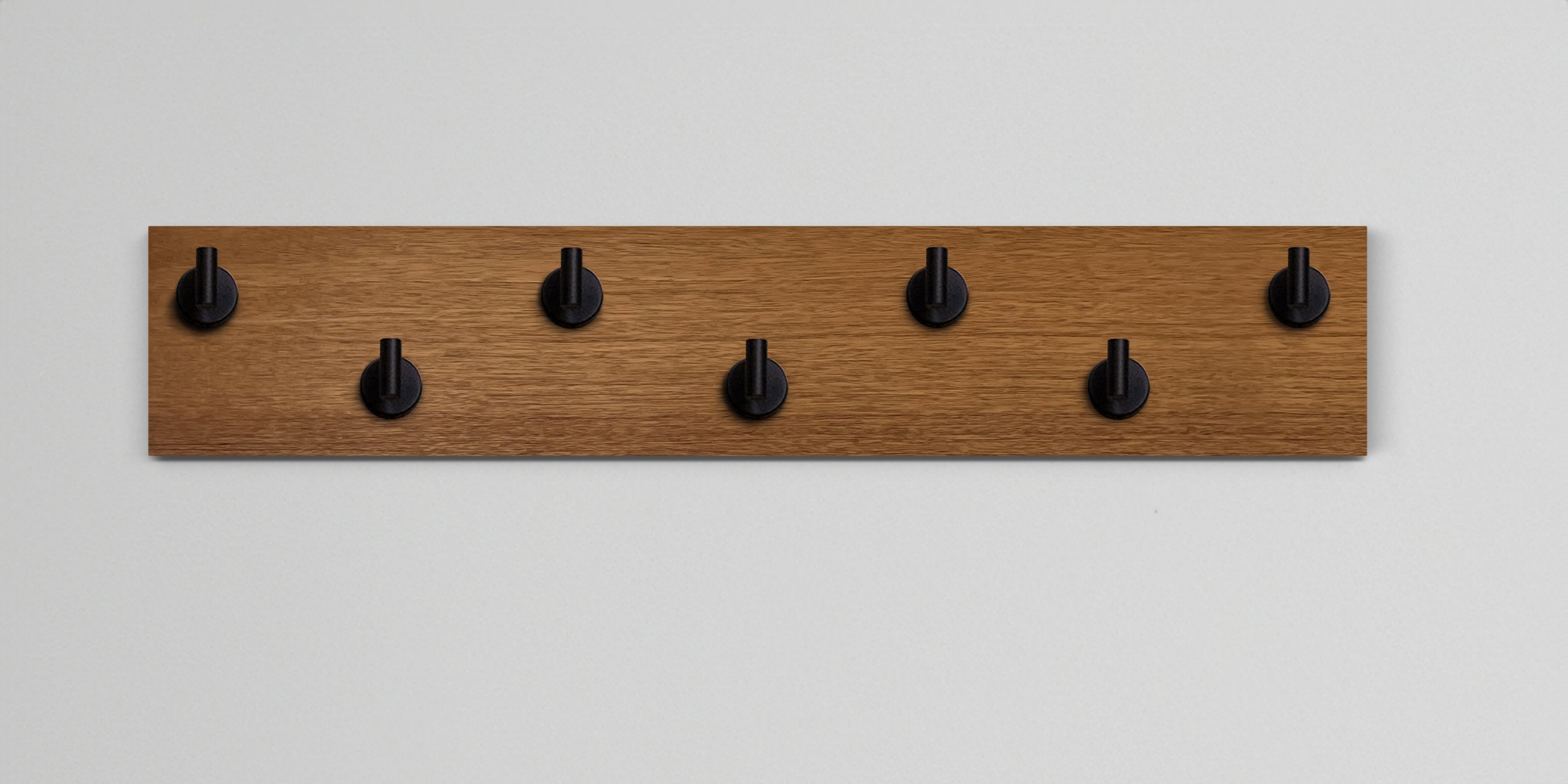 African Mahogany Hook Wall Rack