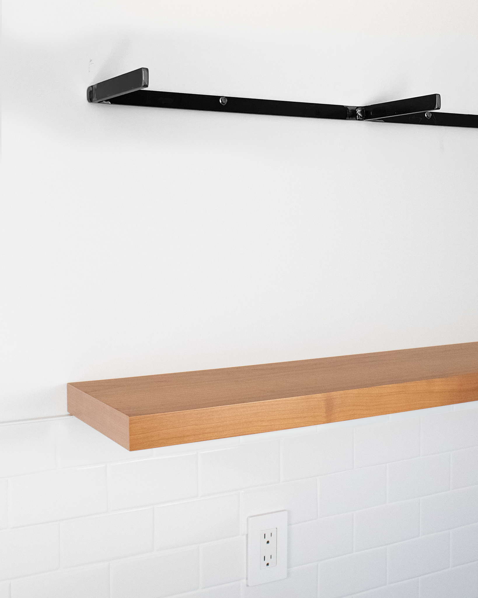 Cherry Floating Shelves Quick Ship