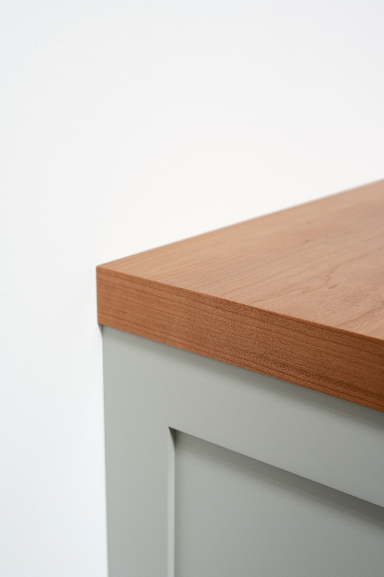 Cherry wood table surface