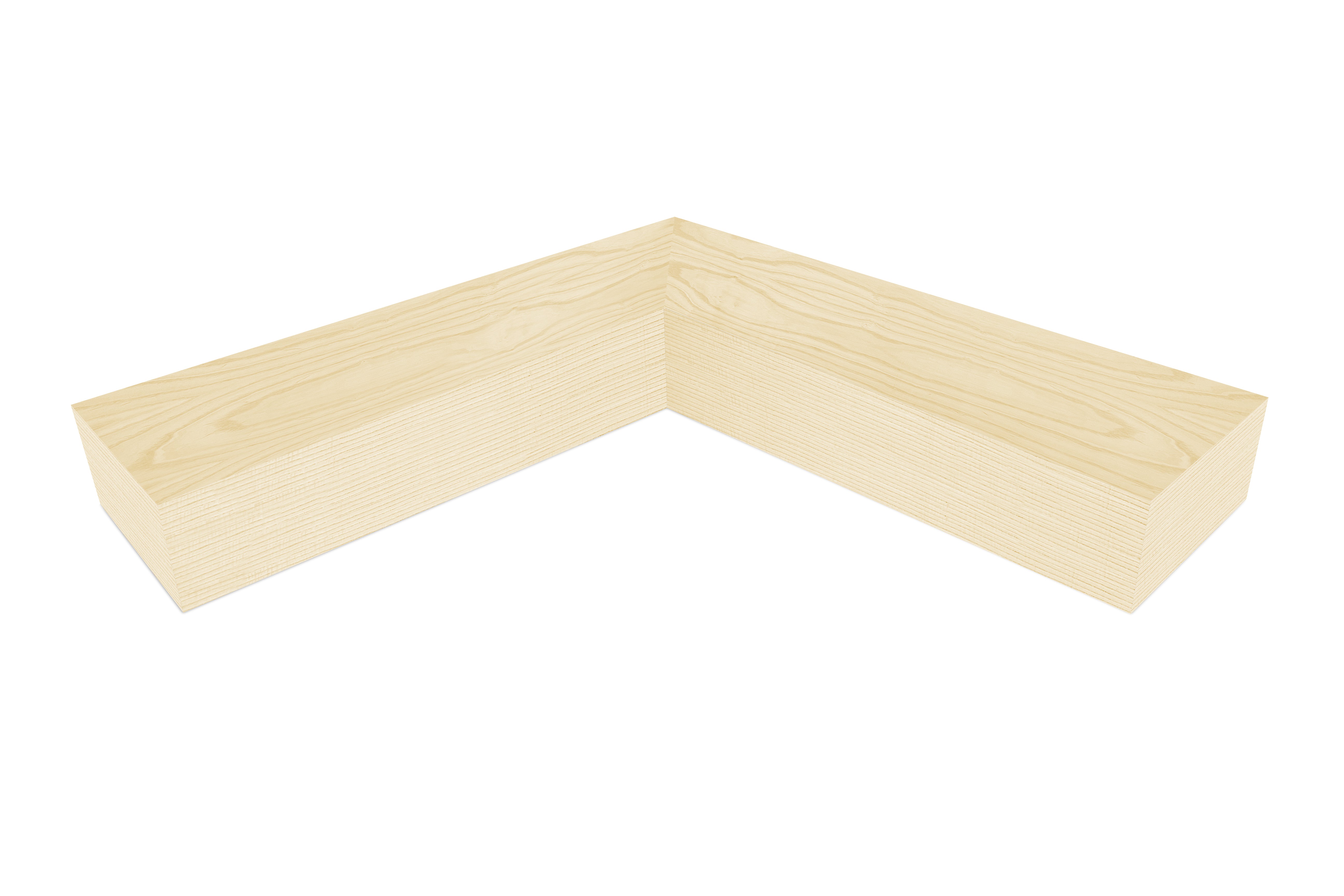 Ash Corner Shelves 4.1-6" thick