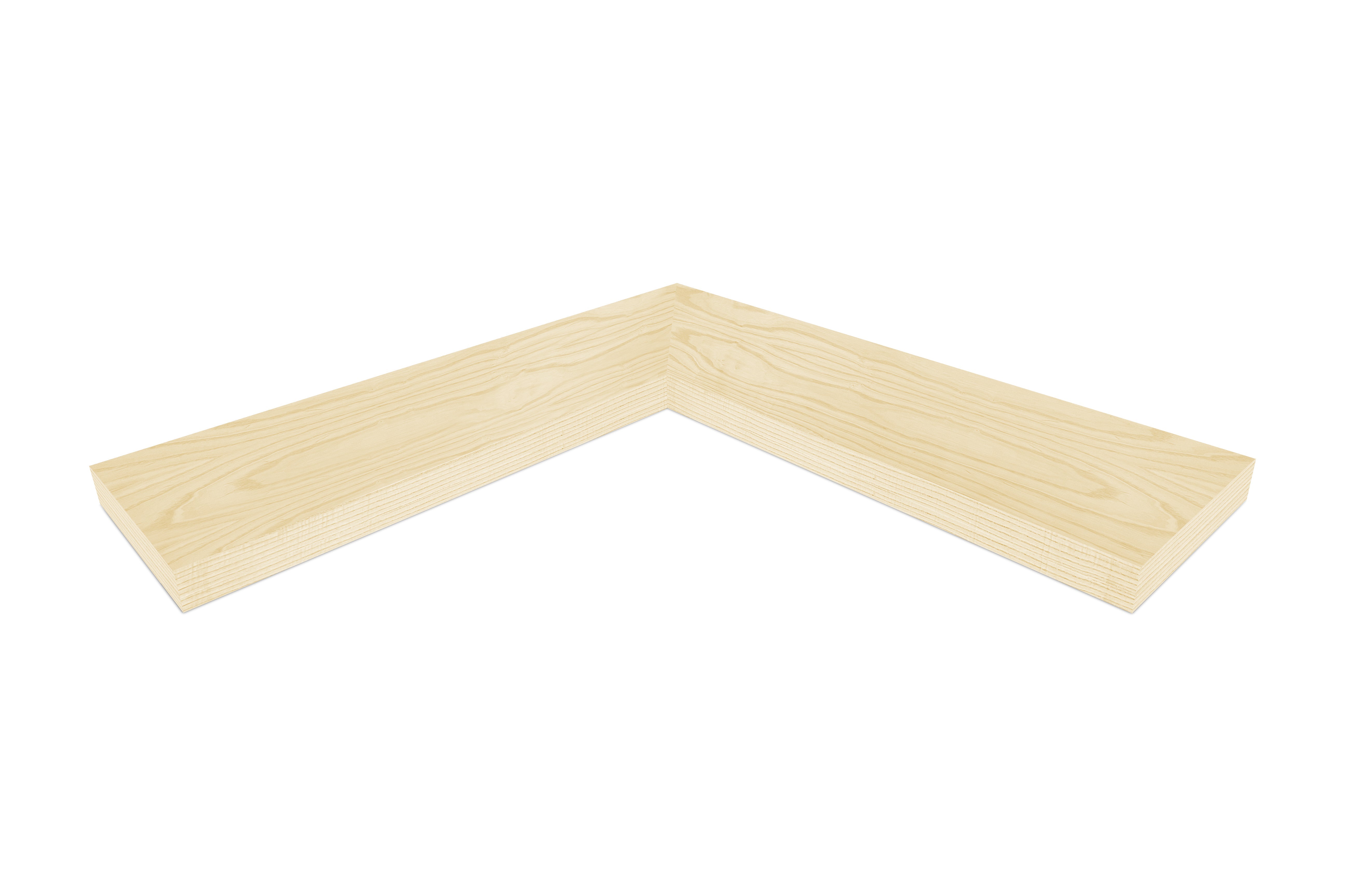 Ash corner shelf