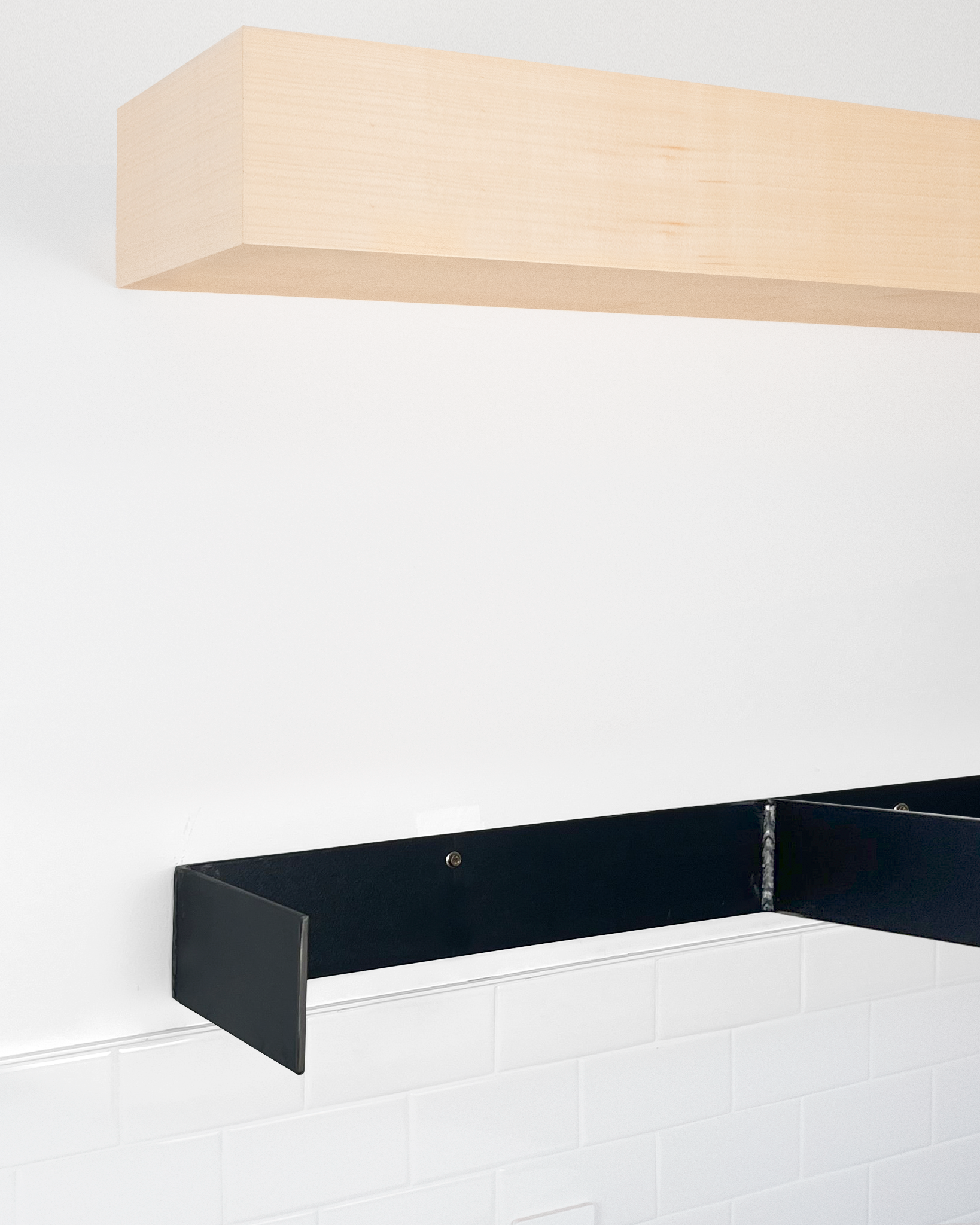 Maple Floating Shelves 4.1-6" thick