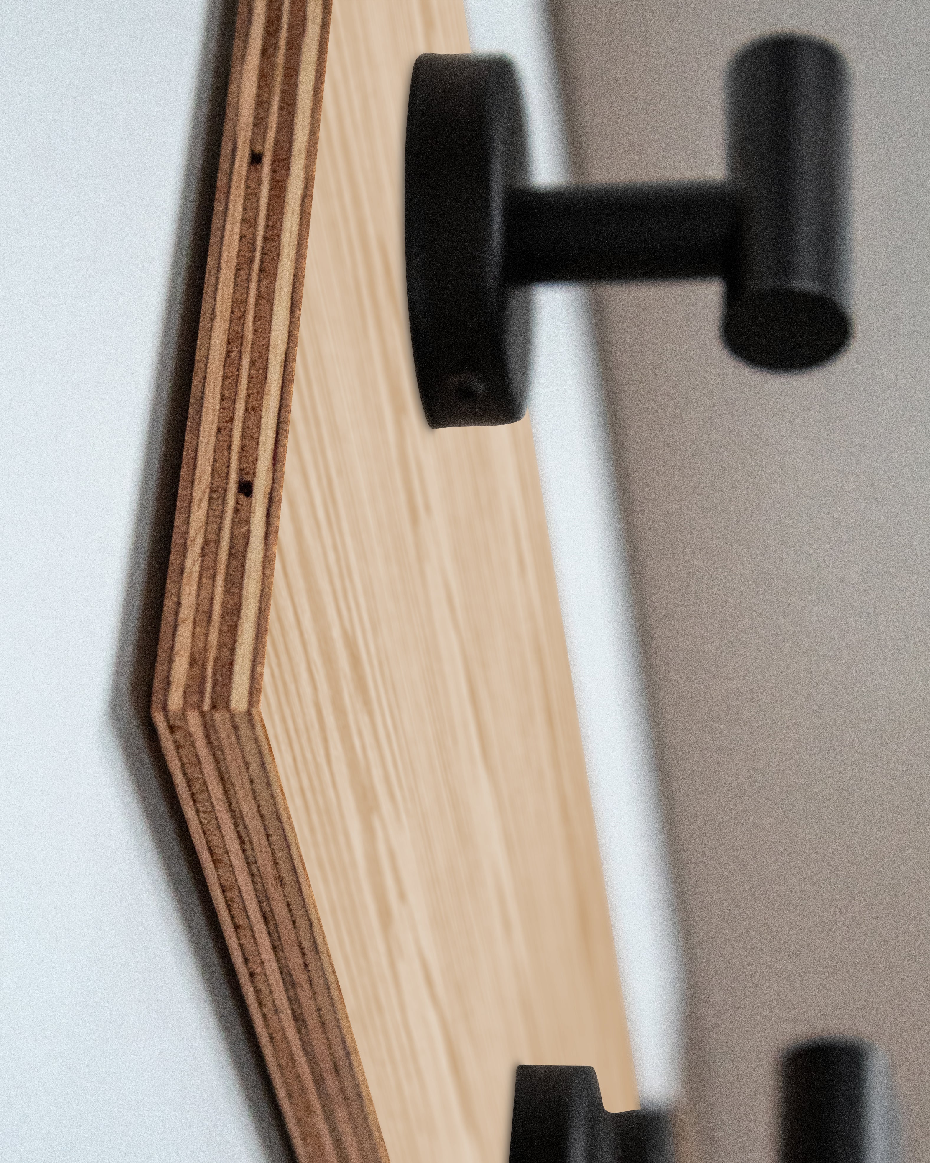 Red Oak Hook Wall Rack