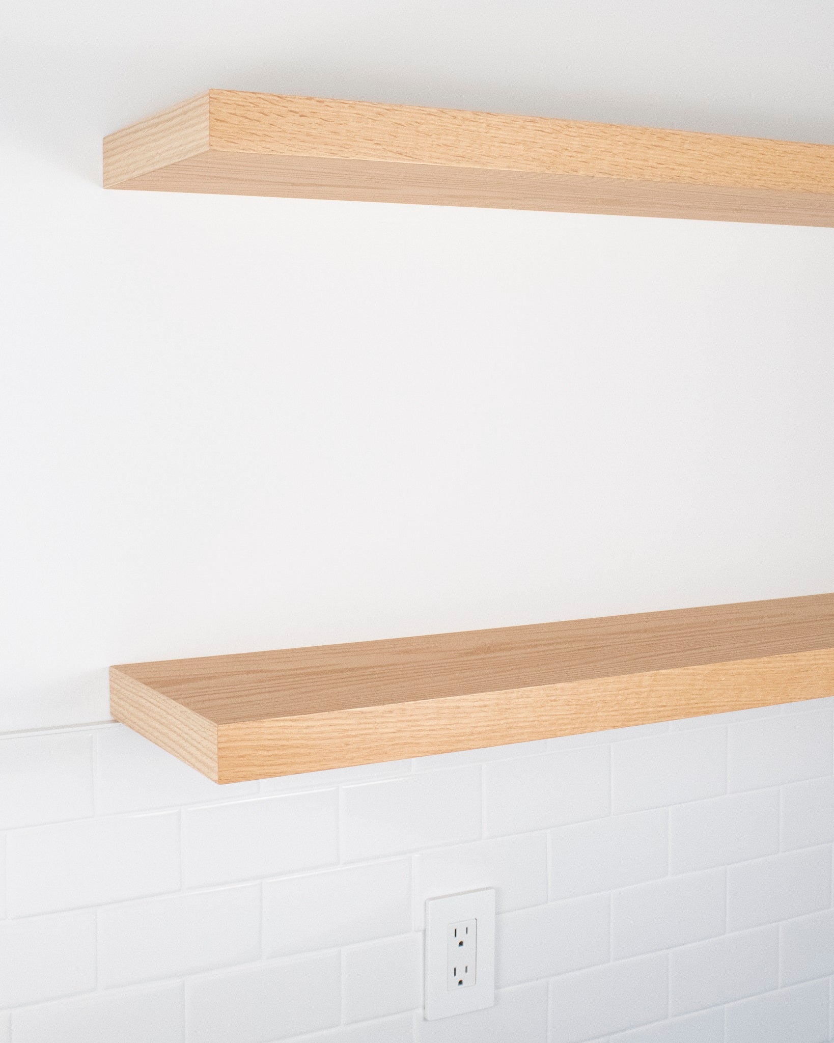 Red Oak Floating Shelves 1.75" thick