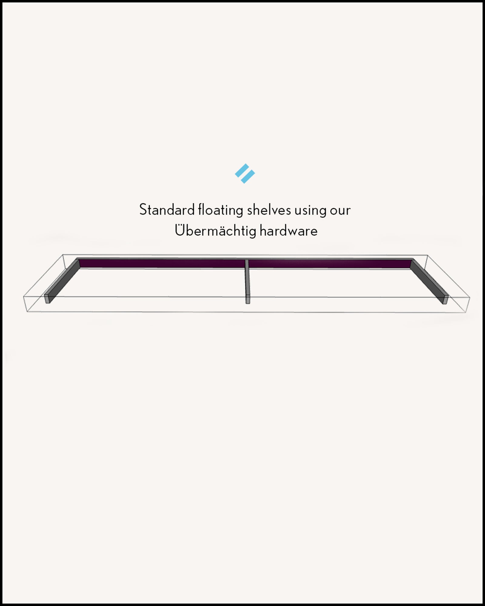 Rift White Oak Floating Shelves 24" thick