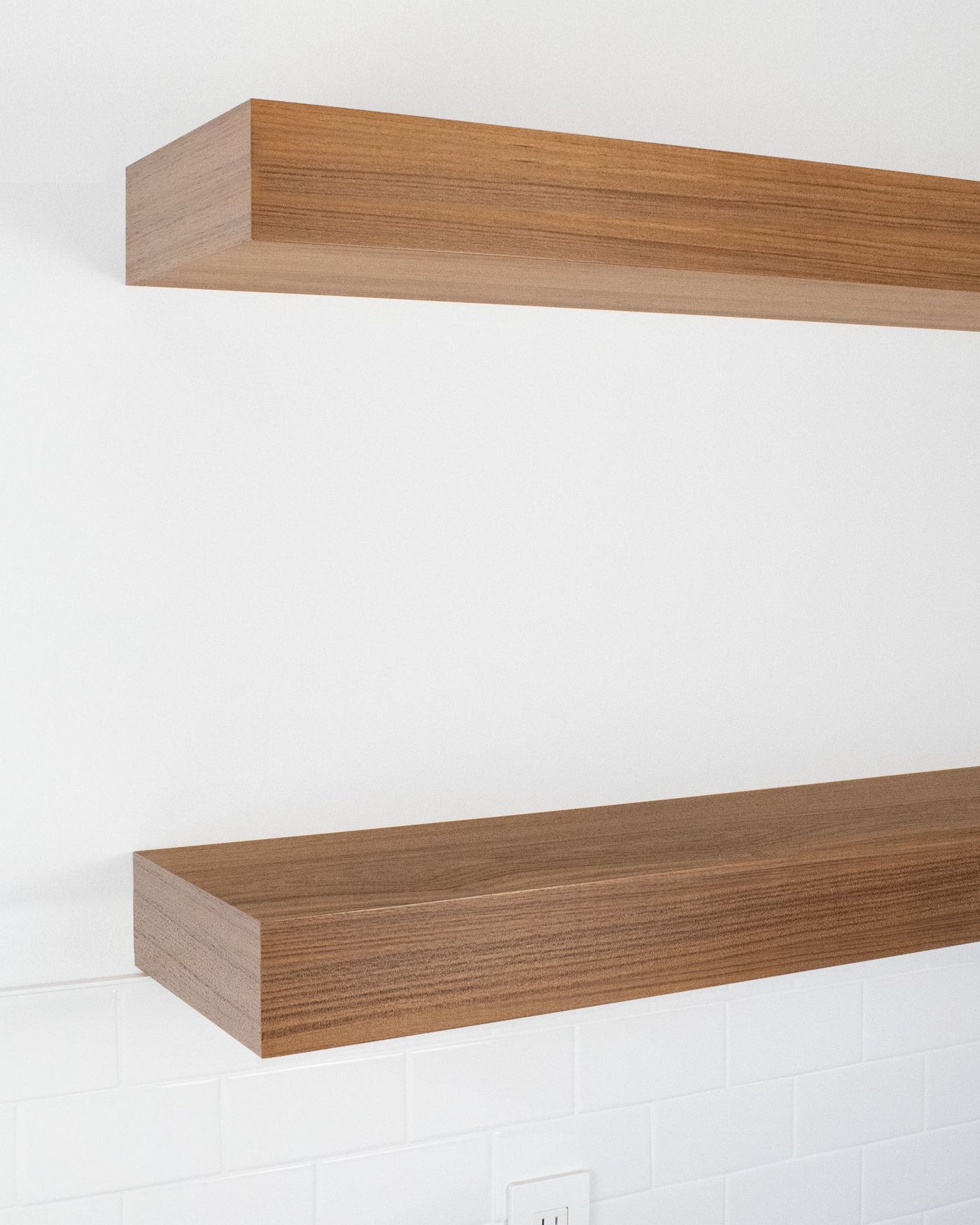 Teak Floating Shelves 24" thick