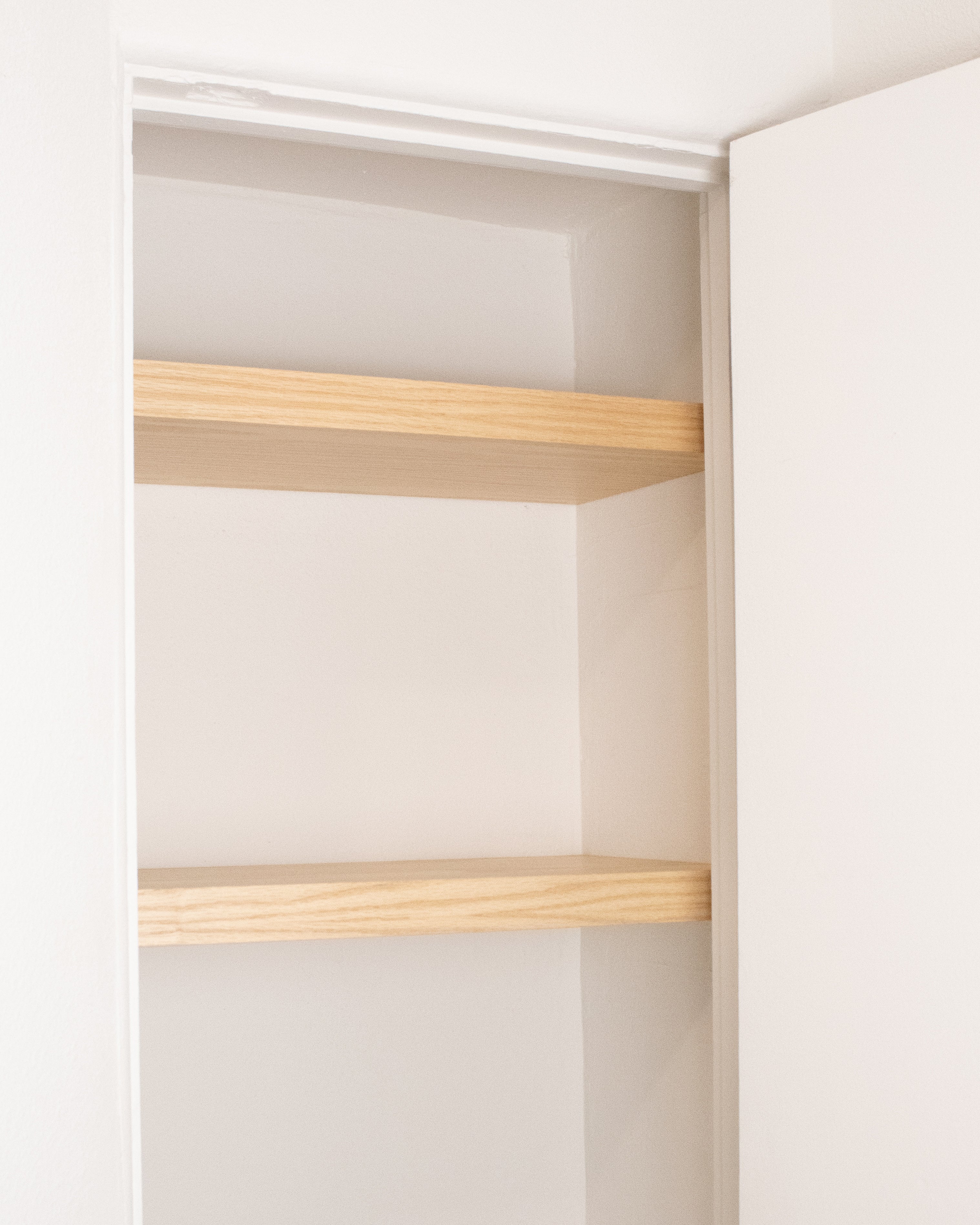 White 4.1-6" thick Cabinet Top / Slab Shelf
