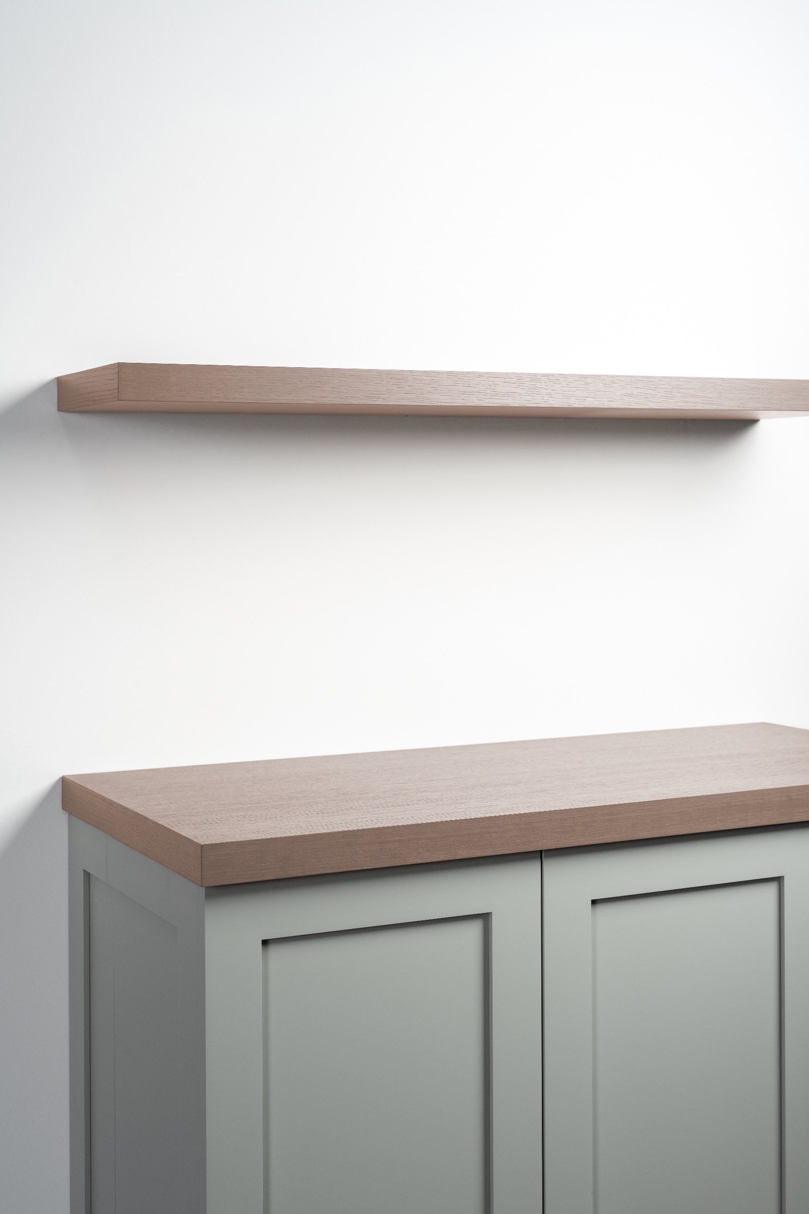 Driftwood Grey Oak 4.1-6" thick Cabinet Top / Slab Shelf