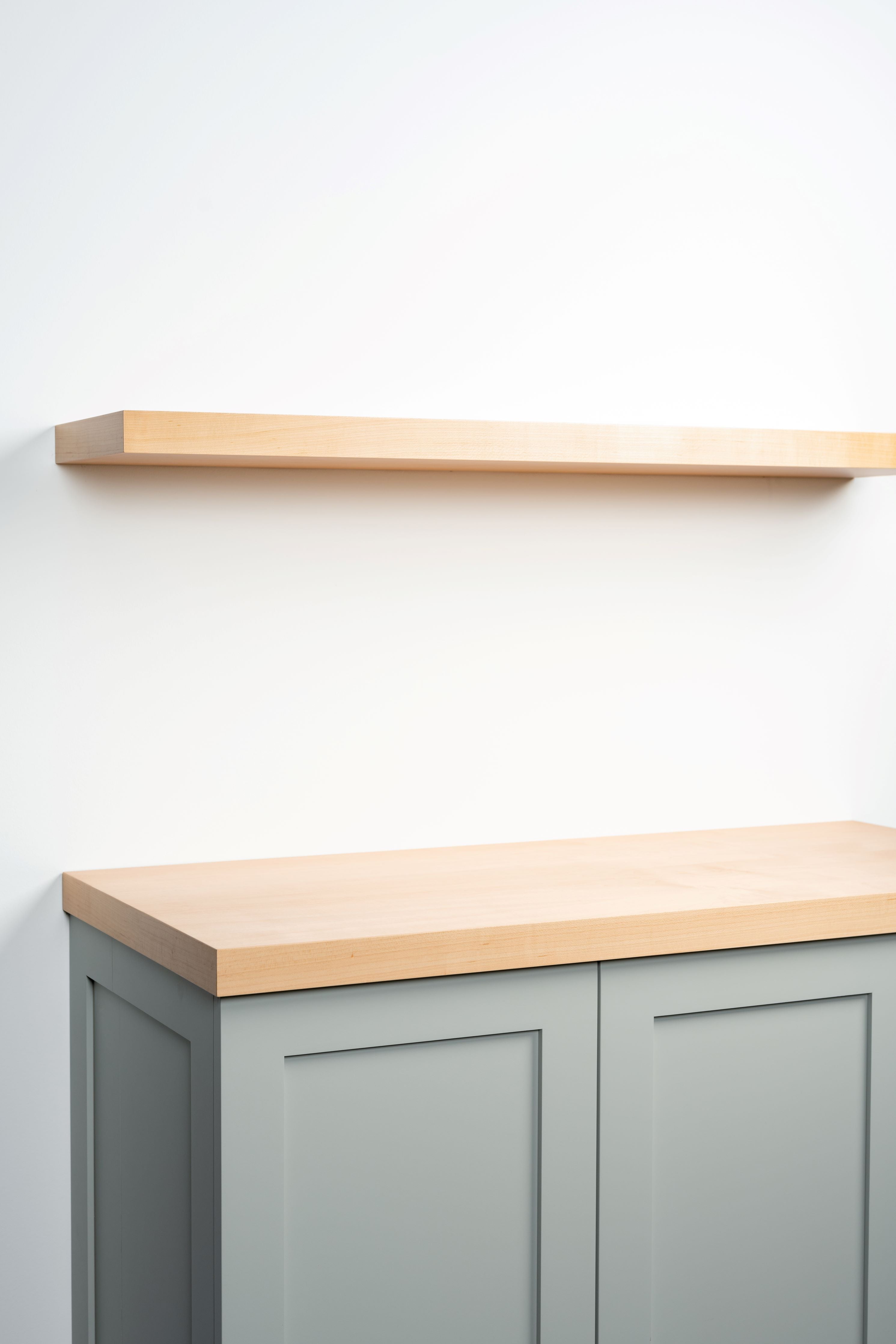 Maple 4.1-6" thick Cabinet Top / Slab Shelf