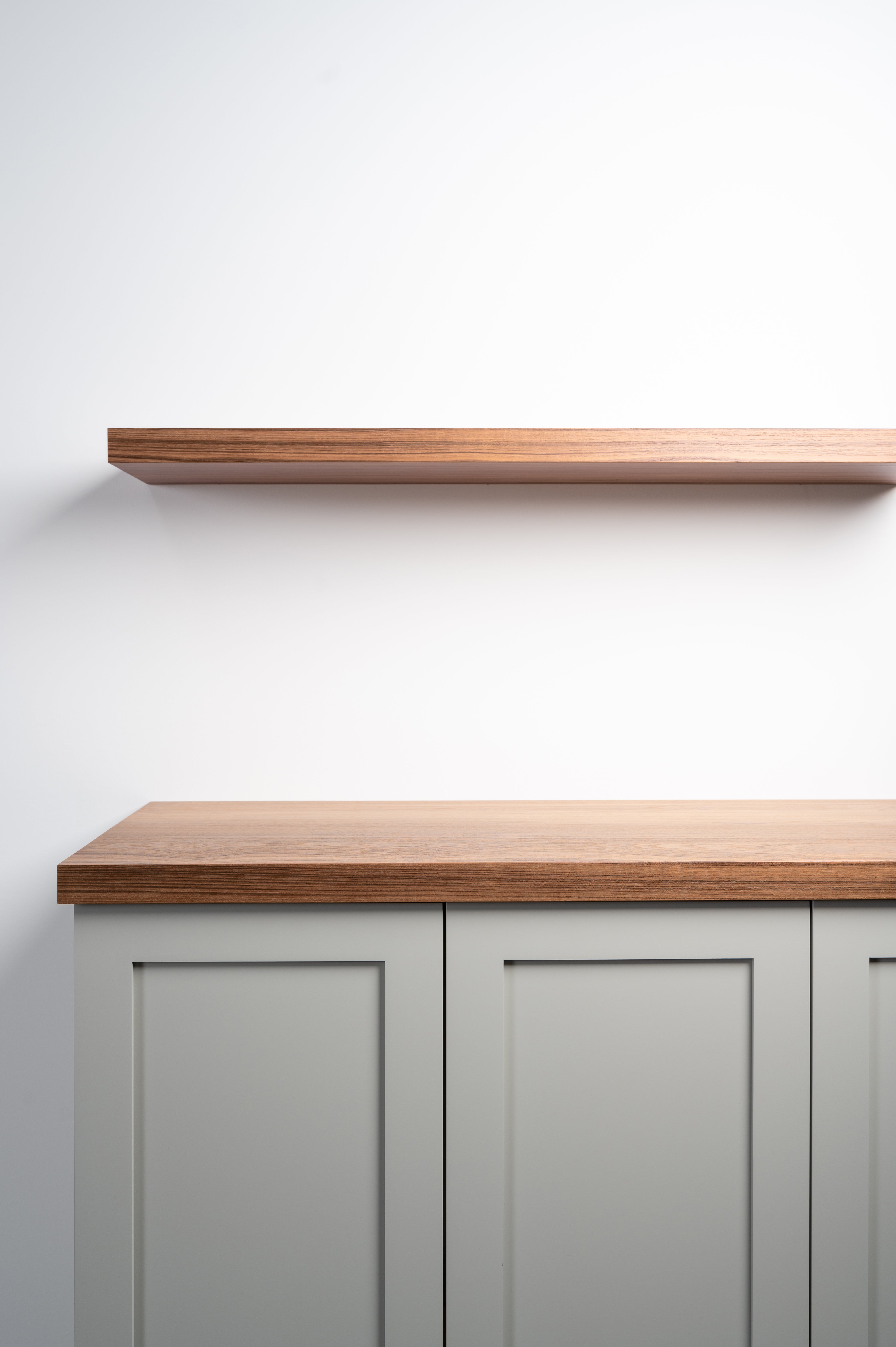 Teak 4.1-6" thick Cabinet Top / Slab Shelf